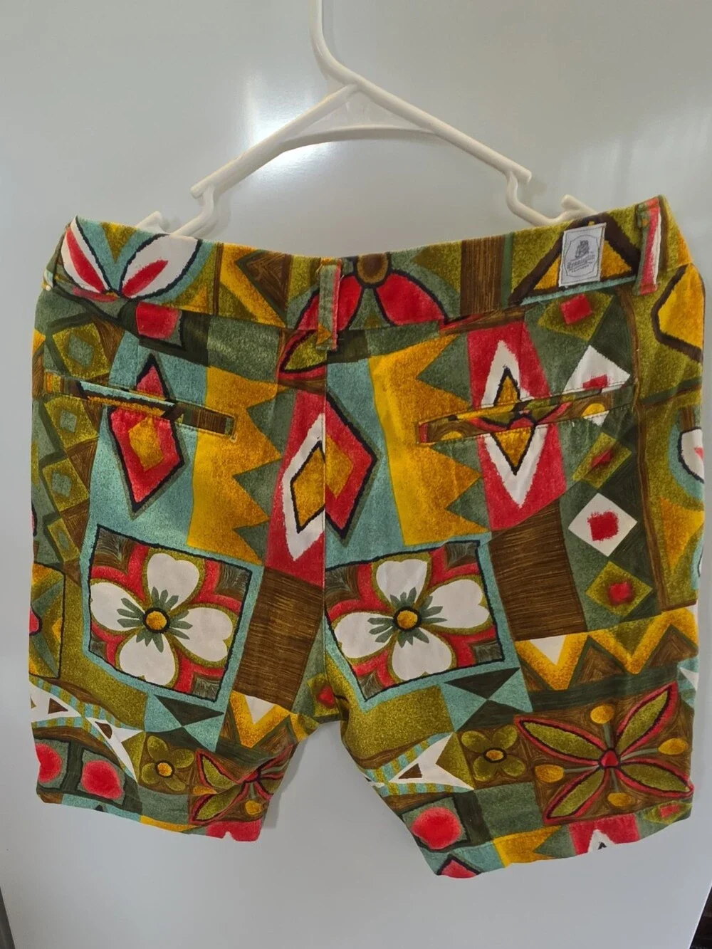Vintage Kennington Ltd California Abstract Floral Shorts Retro Men's